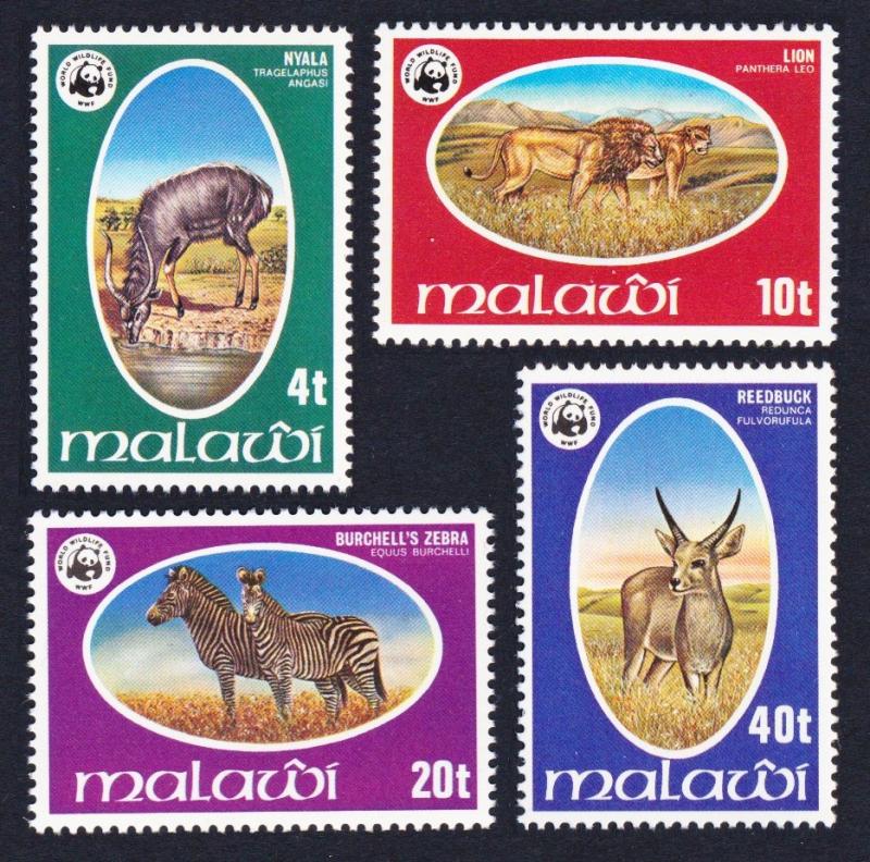 Malawi WWF Endangered species 4v SG#567-570 SC#319-322 MI#297-300