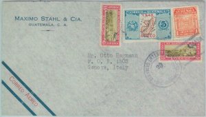 81677 - GUATEMALA -  POSTAL HISTORY -  AIRMAIL COVER to ITALY 1949