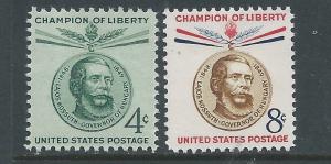 Scott # 1117-1118  UNUSED  OG HINGED singles