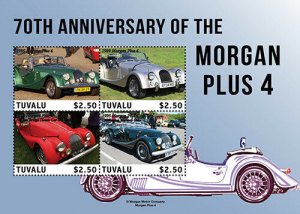 2020/12- TUVALU - MORGAN PLUS 4   4V  complet set    MNH ** T