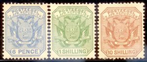 Transvaal 1895 SC# 158-9,161 MLH-OG E32