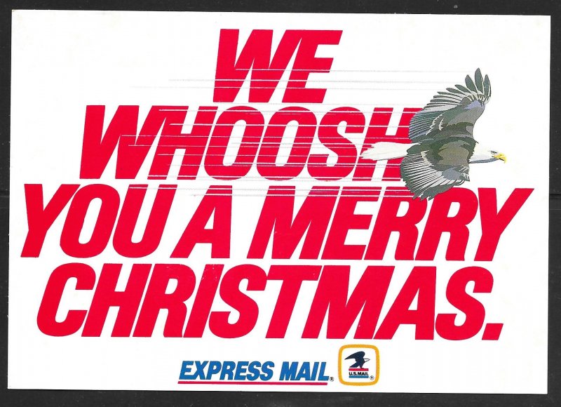 USA USPS ad card: Express Mail Eagle