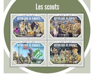 DJIBUTI - 2018 - Scouts - Perf 4v Sheet - M N H