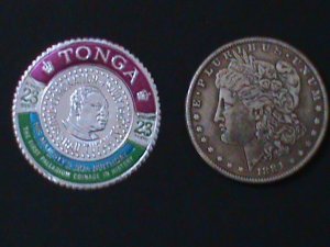 ​TONGA-1968-SC#C44-KING  TAUFA'AGAU IV -BIRTHDAY-SILVER COIN  STAMP MINT-V