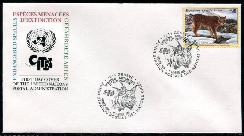 367-370 UN - Geneva Endangered Species FDC