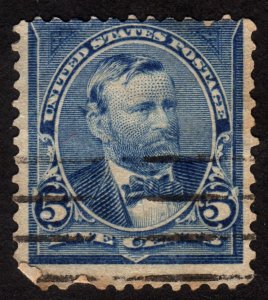 1898 US, 5c stamp, Used, Ulysses S. Grant, Sc 281