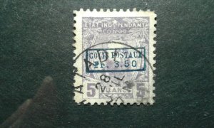 Belgian Congo #Q4 used thin e205 9326