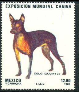 MEXICO 1984 World Dog Exposition Issue Sc 1348 MNH