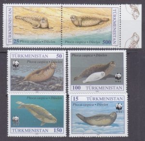 1993 Turkmenistan 30-35 WWF / Marine fauna 8,00 €