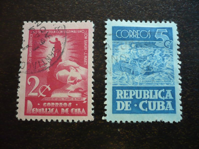 Stamps - Cuba - Scott# 418-419 - Used Set of 2 Stamps