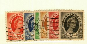 Rhodesia & Nyasaland #141-143B,144,149 used