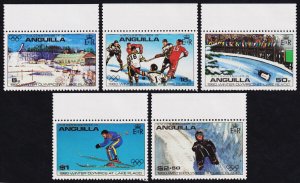 Anguilla Scott 375-376, 378-380 (1980) Mint NH VF C