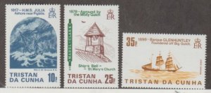 Tristan da Cunha Scott #368-369-370 Stamps - Mint NH Set