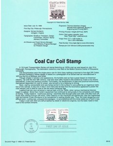 US SP773 Coal Car Souvenir Page #2259