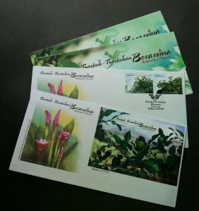 Aromatic Plants Malaysia 2012 Fruit Tree Flower Food (FDC pair *scented *unusual