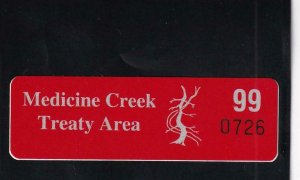 1999, NW Indian Fishing Stamp: Medicine Creek, MNH, Less then 5 Known (43658)