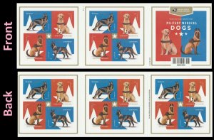 US 5405-5408 5408b Military Working Dogs forever booklet (20 stamps) MNH 2019