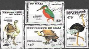 Mali 1985 Set of 4 Airmail. Birds  JJ Audubon