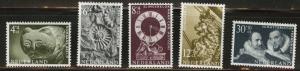 Netherlands Scott B363-367 MNH** 1962 Museum set