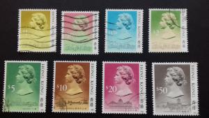 Hong Kong Queen Elizabeth II 1987 set Used