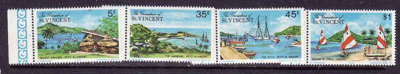 St Vincent Grenadines-Sc#65-8-Unused NH set-Petit St Vincent-1975-