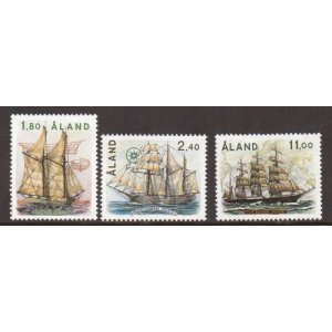 Aland islands  #31-33     MNH  1988  sailing ships