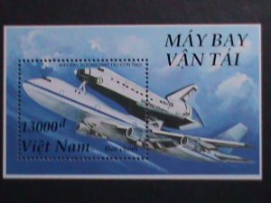 ​VIETNAM  1996 SC#2719 SPACE SHUTTER CARRIE BY BOEING 747 MNH S/S-VERY FINE