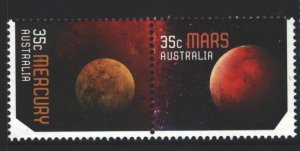 Australia 35c Mars and Mercury Used Pair