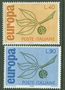 Italy # 915-16  Europa 1965   (2)   Mint NH