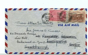 30c TransATlantic airmail to Scotland, 1939 cover Canada