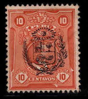 Peru  Scott 268 overprinted stamp Mint No