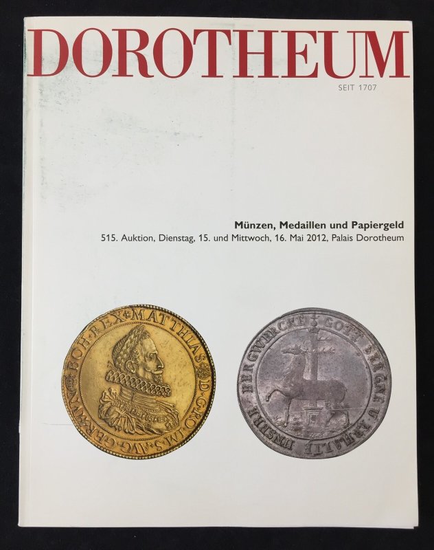 Dorotheum Coins Medals and Paper Mon Illustrated Catalogue 2012 MK769