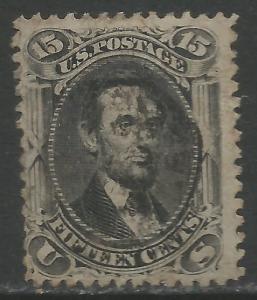 UNITED STATES 77 VFU LINCOLN 1866 Z2339