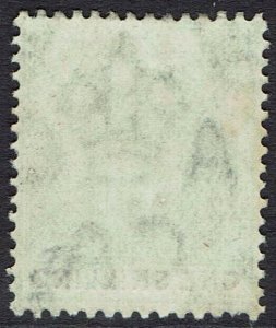 LAGOS 1904 KEVII 1/- WMK MULTI CROWN CA