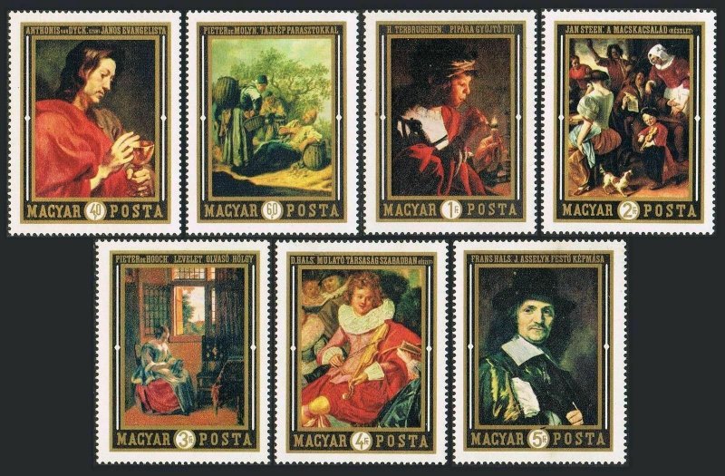 Hungary 2008-2015,MNH.Michel 2555-2561,Bl.74. Museum-Fine Art.Dutch paintings.