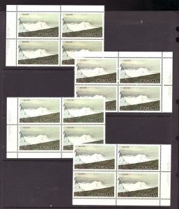 1979 -  #727 Pl.1 Block Set - $2 Canada Kluane National Park Definitive cv$80