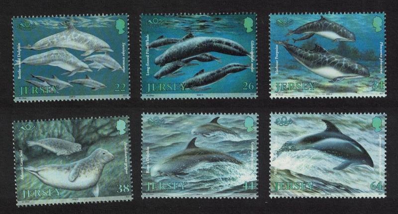 Jersey Dolphins Whales Porpoises Marine Mammals 6v SG#947-952