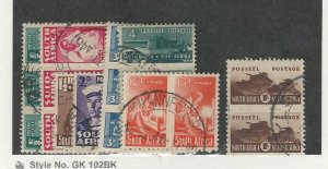South Africa, Postage Stamp, #90-97 Used, 1942-43 World War II