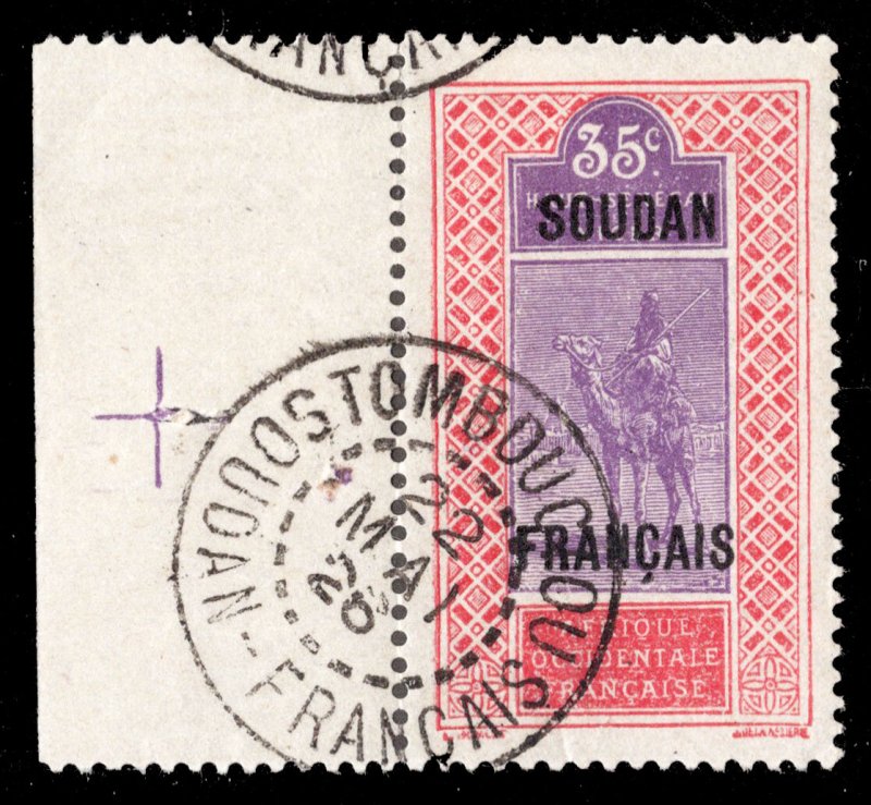 French Sudan Scott 35 Used.