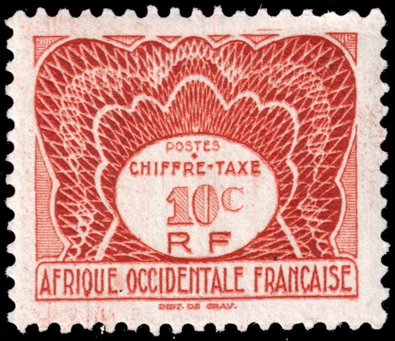 French West Africa #J1  MNH - 10c Postage Due (1947)