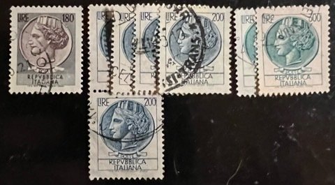 Italy Scott# 998A...1289  Used/Unused F/VF Lot of 277 stamps Cat $55.40