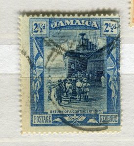 JAMAICA; 1930s early GV pictorial issue fine used 2.5d. value