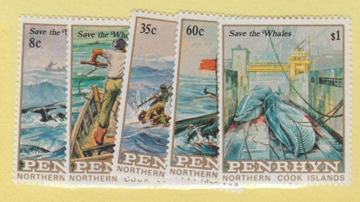 Penrhyn Islands Scott #223-227 Stamp - Mint NH Set