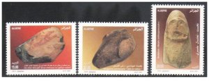 2014- Algeria- Algérie- Prehistoric arts-Arts préhistoriques-Compl. set 3v.MNH** 