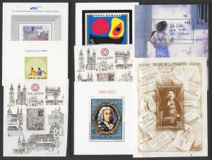 WORLDWIDE (157) Souvenir Sheets Mostly MNH Very Few CTO or Litely Hinged