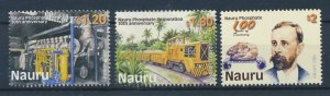 [117057] Nauru 2000 Railway eisenbahn train Phosphate corporation  MNH