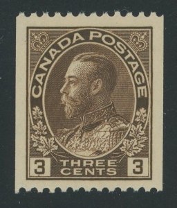 Canada 134 - 3 cent Admiral Coil - VF Mint never hinged