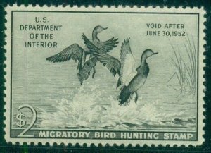 US #RW18, $2.00 Gadwall Ducks, og, NH