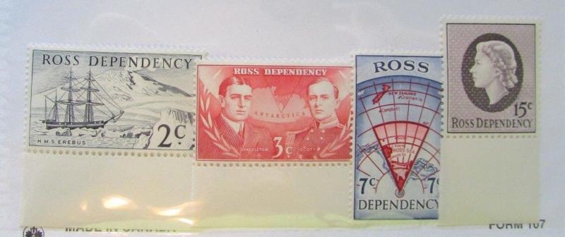 1957 New Zealand Ross Dependency SC #L5-8 MNH stamps