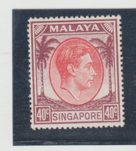 Singapore - Scott #16a  MLH Cat $42.00